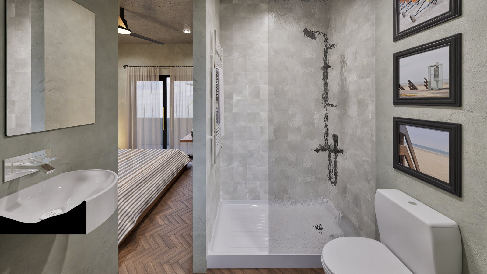 Spa-inspired bathroom