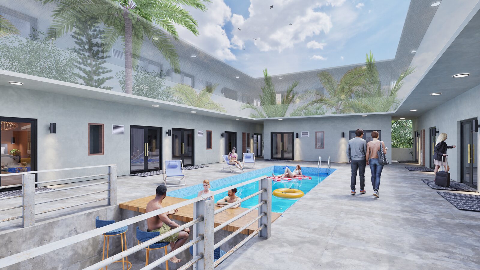Second story courtyard
